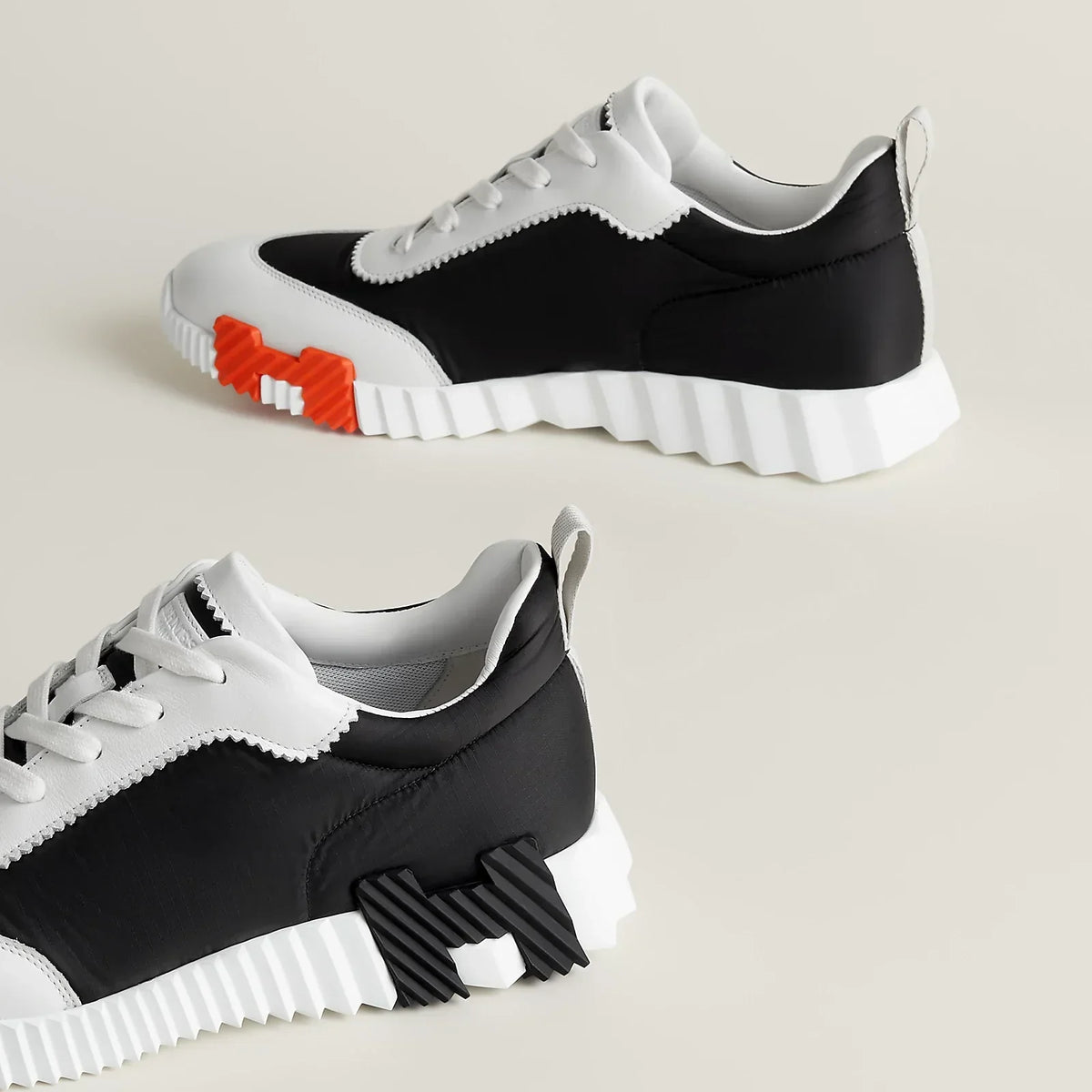 Hermes boucing noir/orange