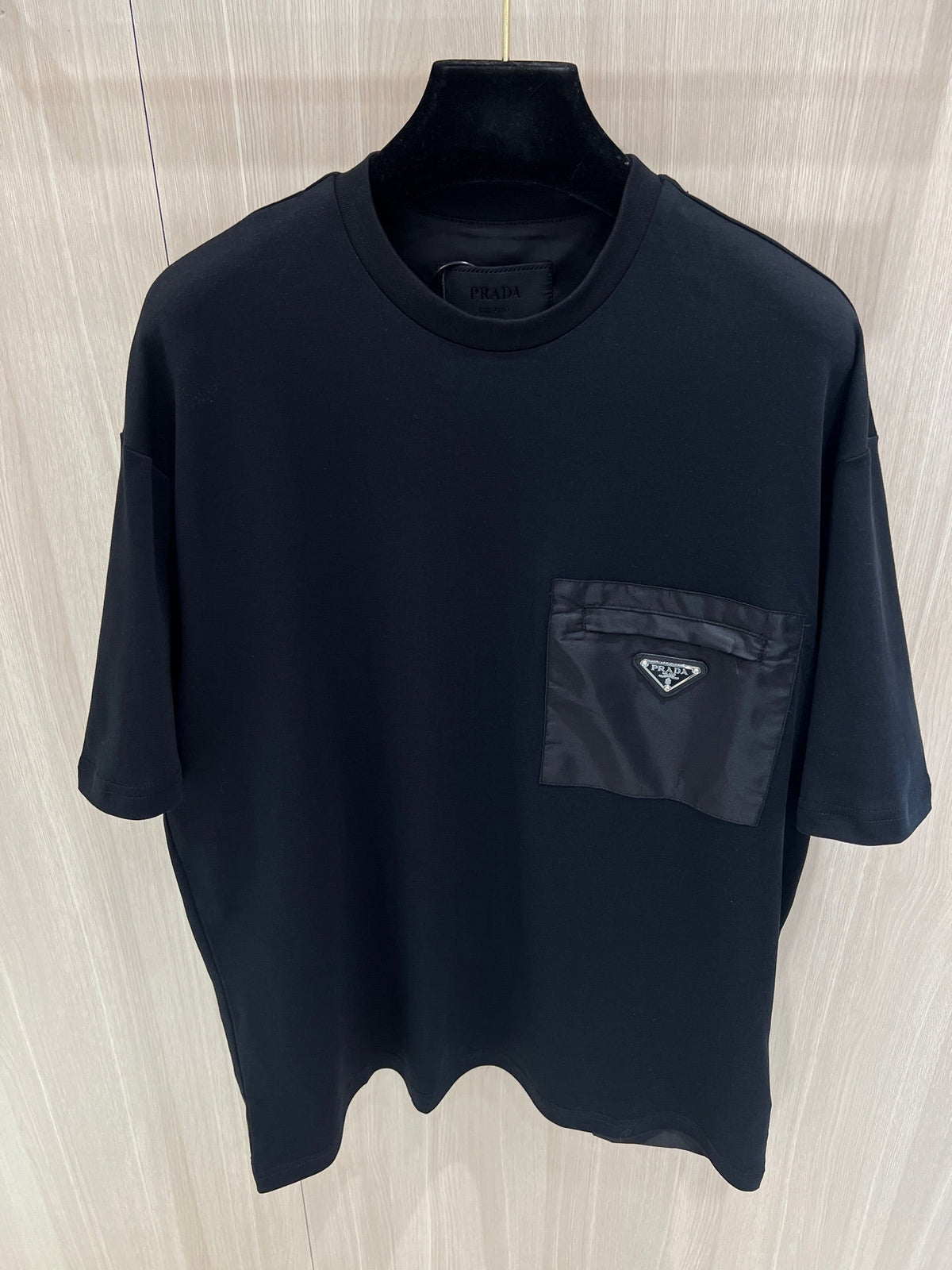 T shirt Prd Black Cotton and re nylon