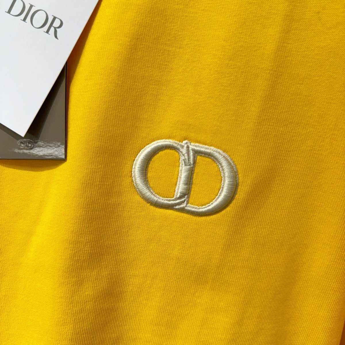 T-shirt CD Icon, coupe relax jaune