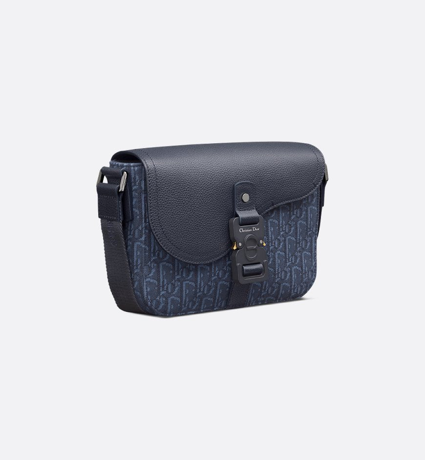 Sac Messenger à rabat Saddle Small bleu marine