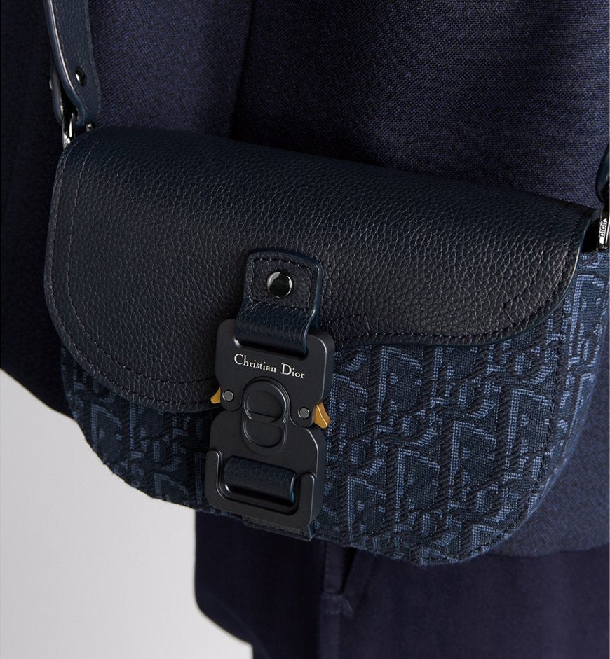 Mini sac Messenger à rabat Saddle Bleu Marine