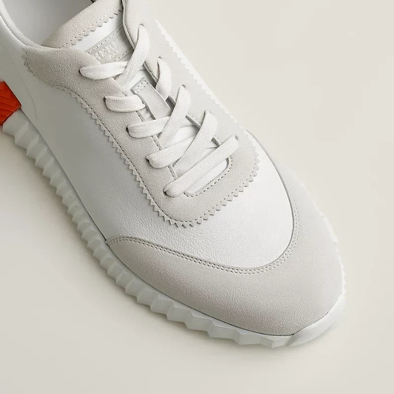 Sneakers Hermès blanc / orange
