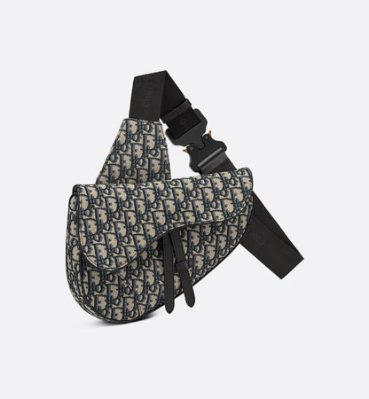 Sac Saddle Noir et Beige