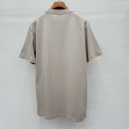 T-shirt Cd Charm, coupe relax Jersey de coton beige