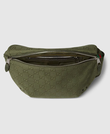 Sac ceinture en toile GG grand format