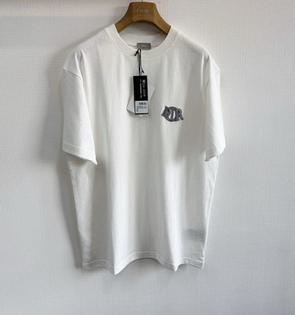 T-shirt Cd Charm, coupe relax Jersey de coton bleu