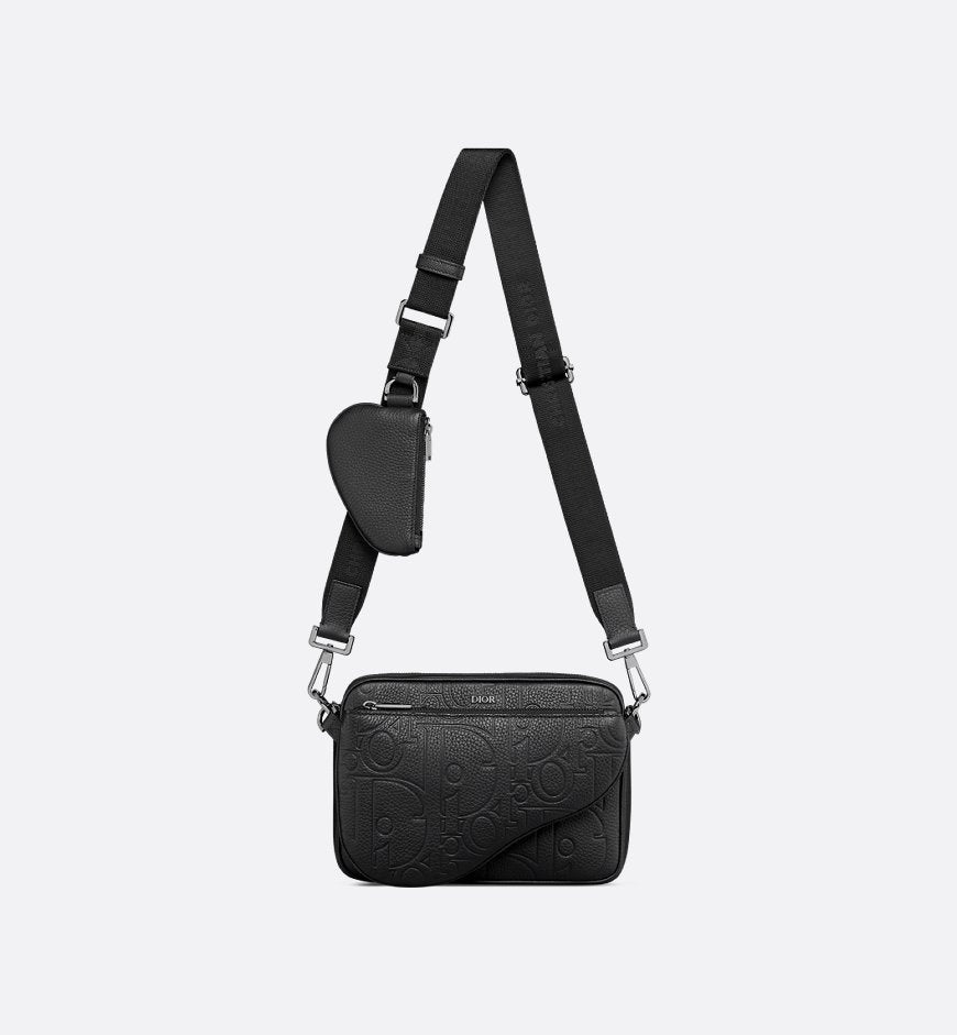 Triple Pouch Saddle Cuir