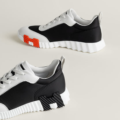 Sneakers hermes boucing noir orange