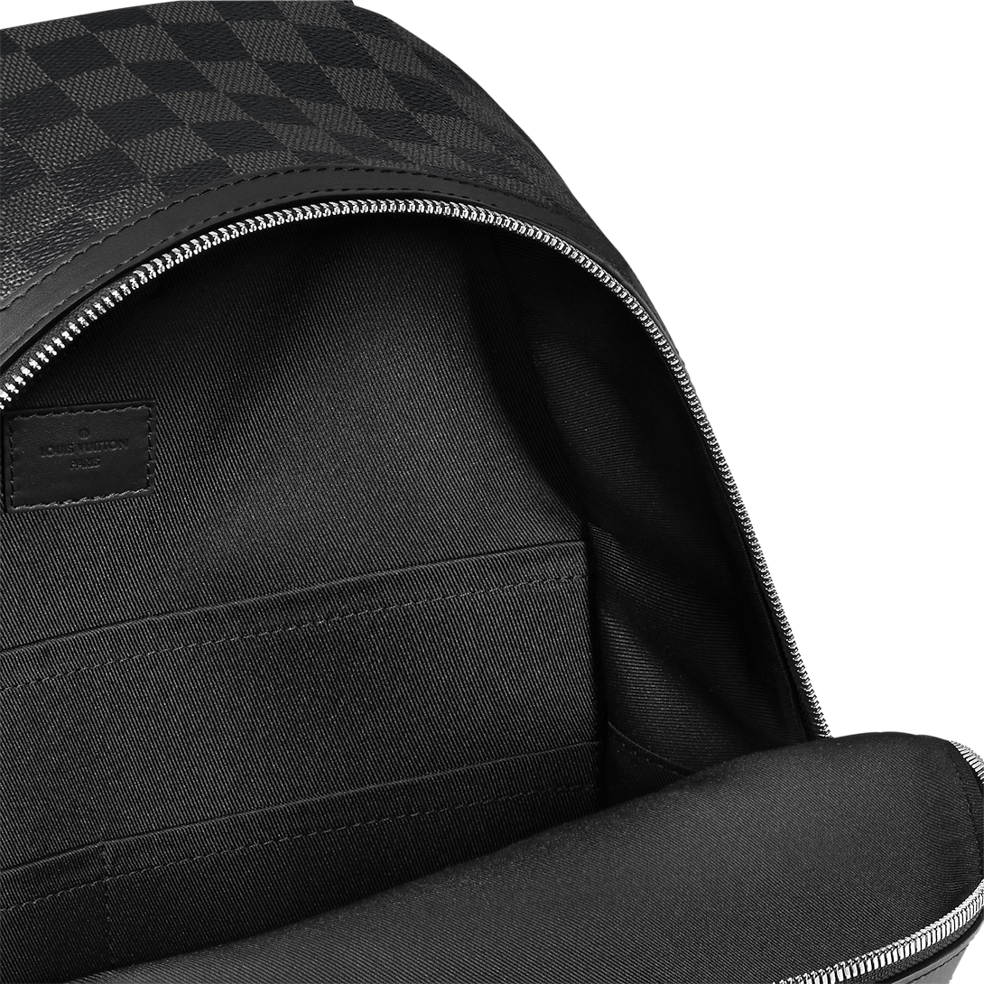Sac à dos Discovery PM Toile Damier Graphite Noir
