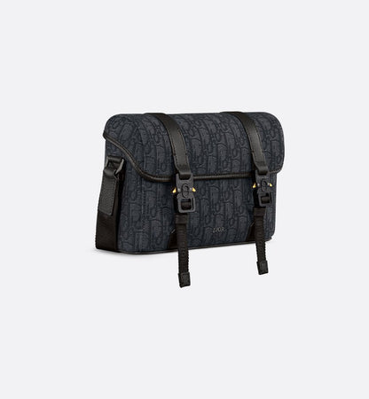 Sac Messenger à rabat Dior Hit The Road Noir