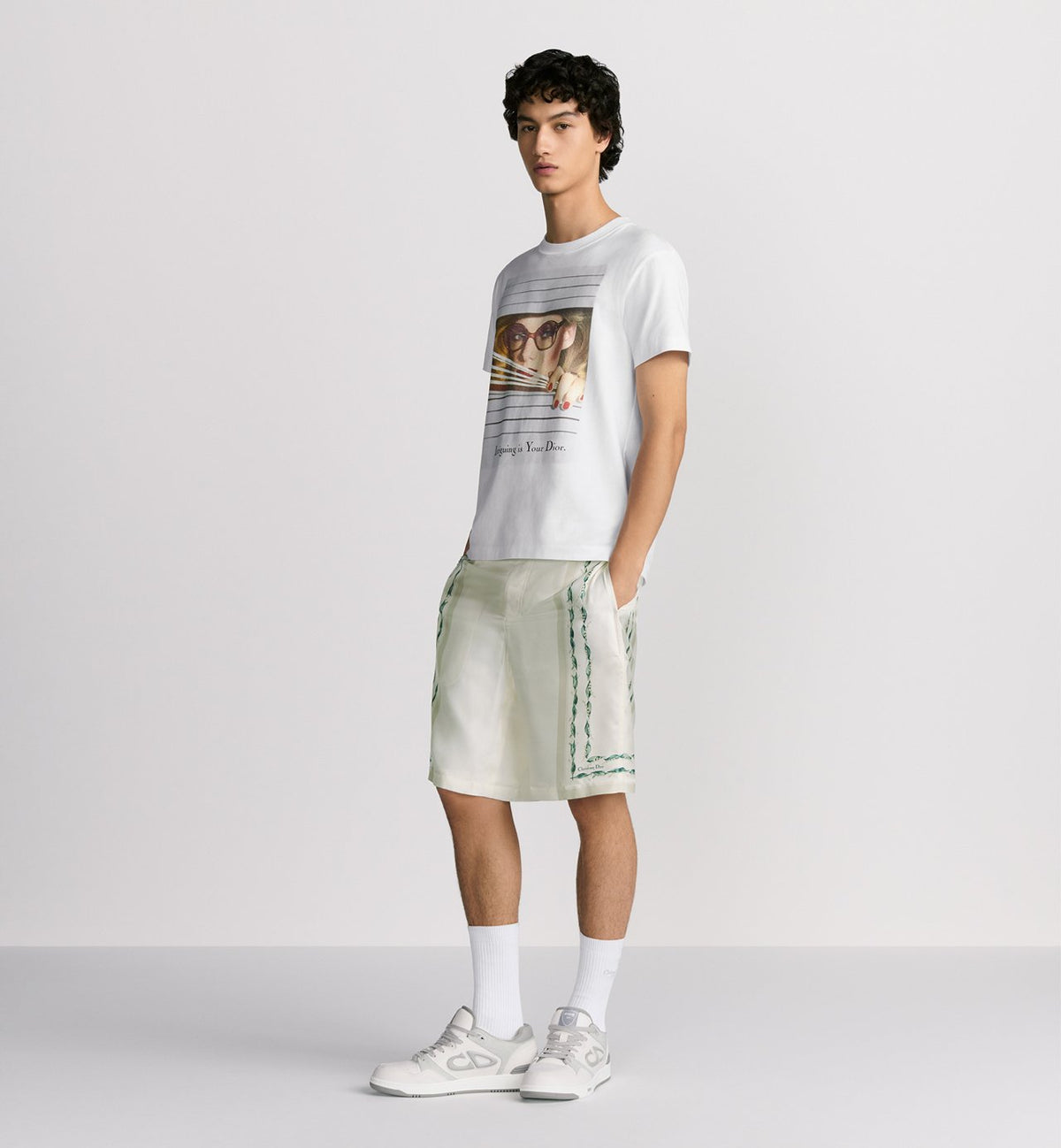 T-shirt imprimé Dior Heritage, coupe regular