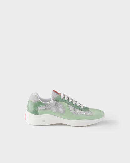 Sneakers prada cups bicolore vert