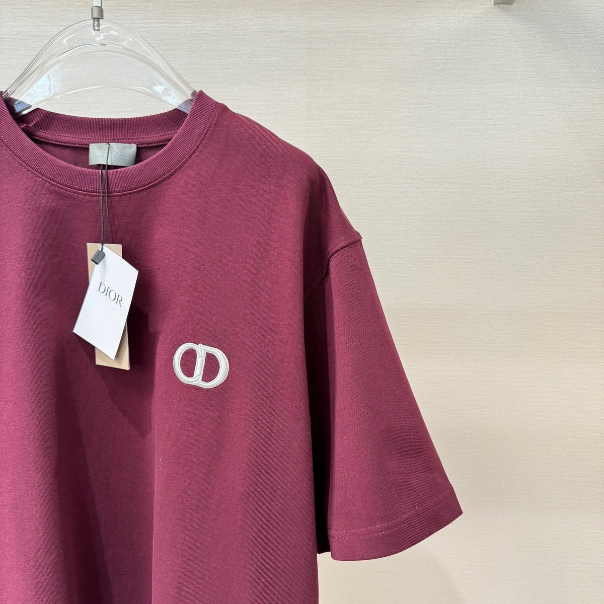 T-shirt CD Icon, coupe relax bordeaux