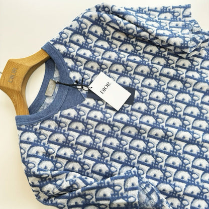 T-shirt cd Oblique, coupe relax bleu
