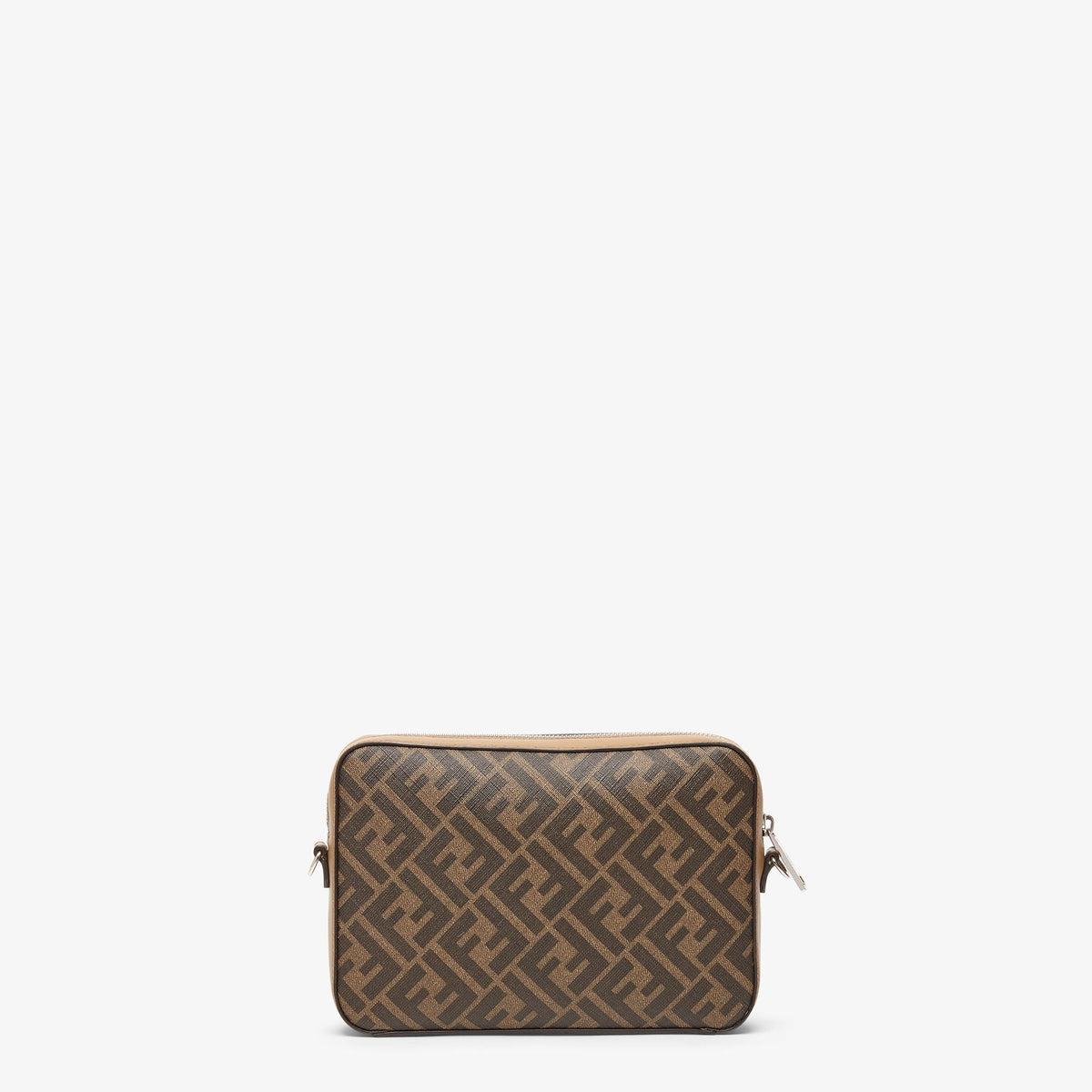 Sac Camera Fendi Diagonal Toile FF Marron et Cuir Camel