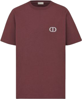 T-shirt CD Icon, coupe relax bordeaux