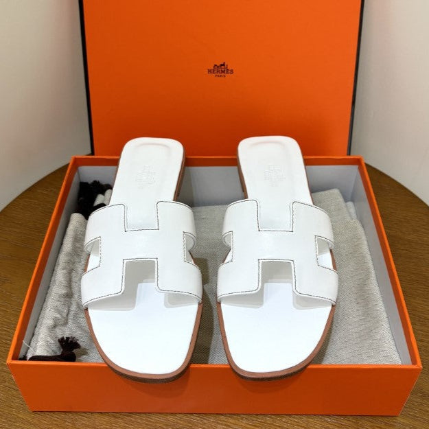 Hermes - Claquettes Blanc