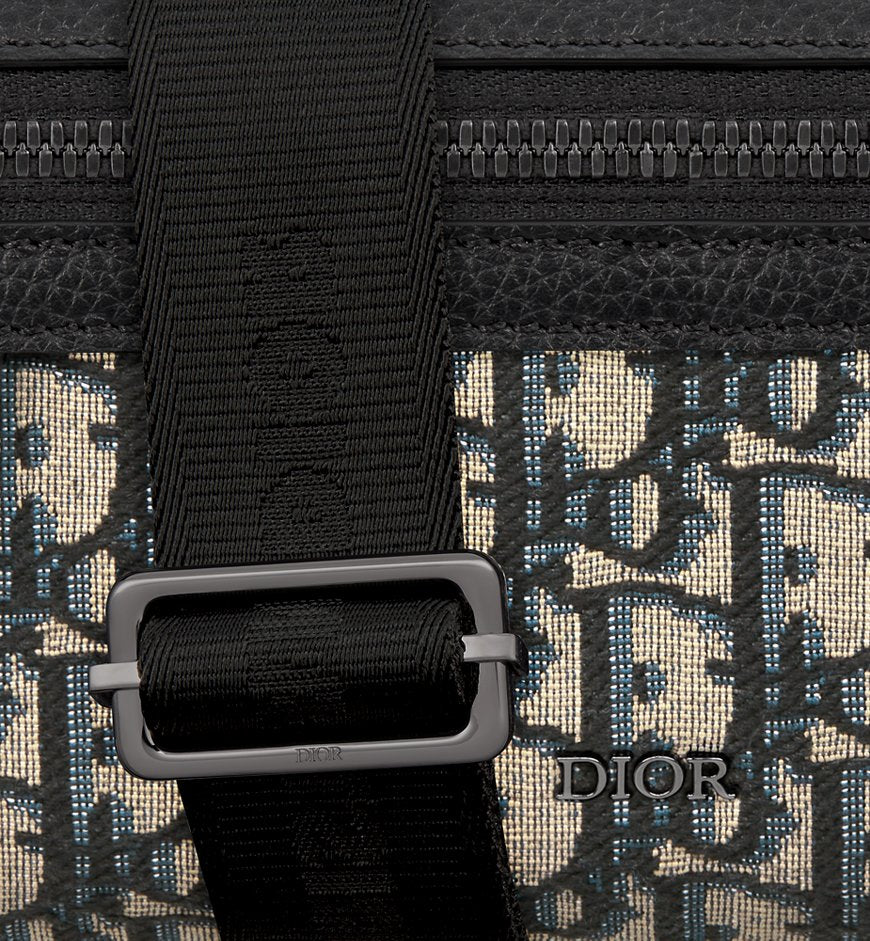 Mini sac Messenger zippé Rider 2.0 Noir et Beige