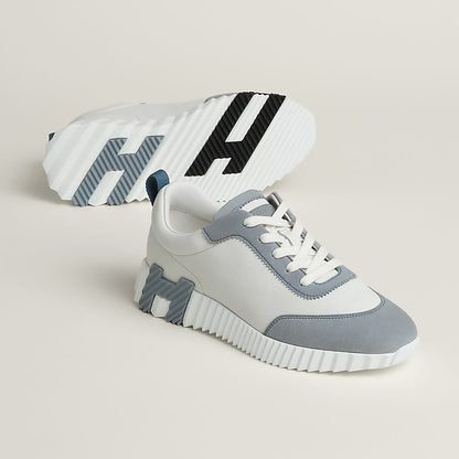 Sneakers hermes boucing bleu daim
