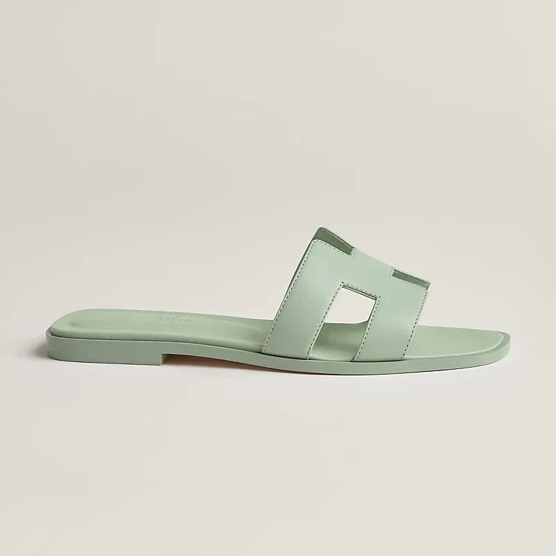 Hermes - Claquettes Vert d'eau
