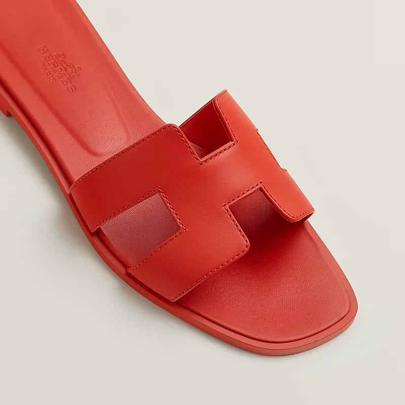 Hermes - Claquettes Orange capucine