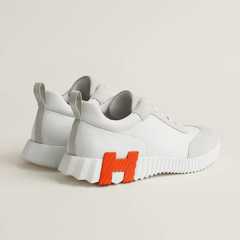 Sneakers Hermès blanc / orange